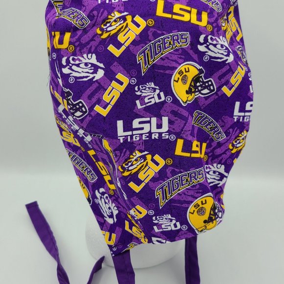 LSU Louisiana State University Surgical Scrub Cap - Picture 3 of 4
